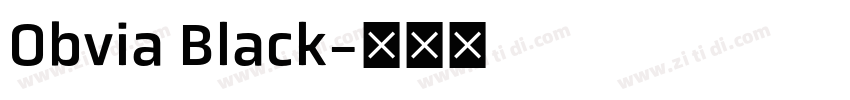 Obvia Black字体转换 Obvia Black字体转换
